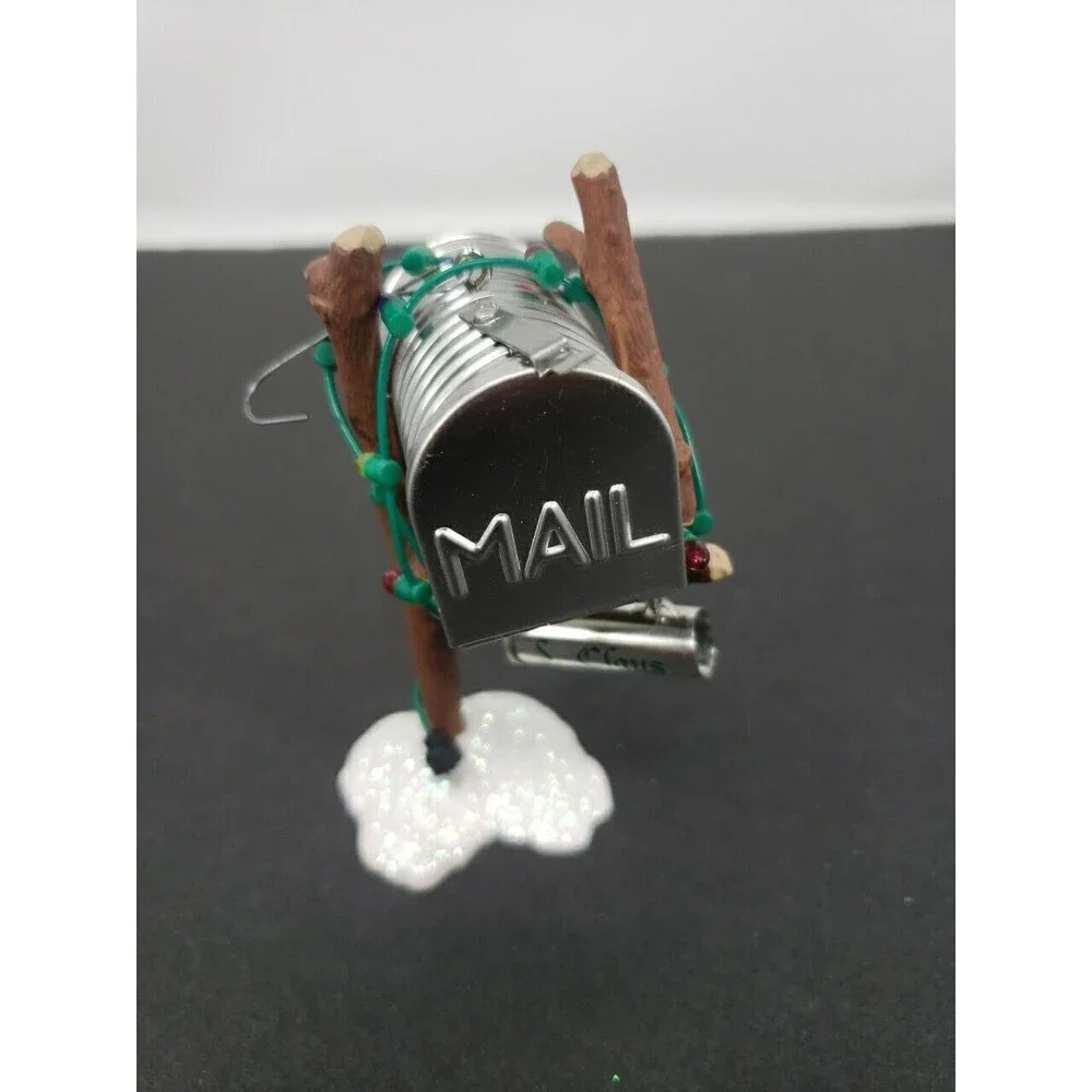 Hallmark Santa's Mailbox Metal S. Claus Vintage 2002  Cookies & Milk Slide Out